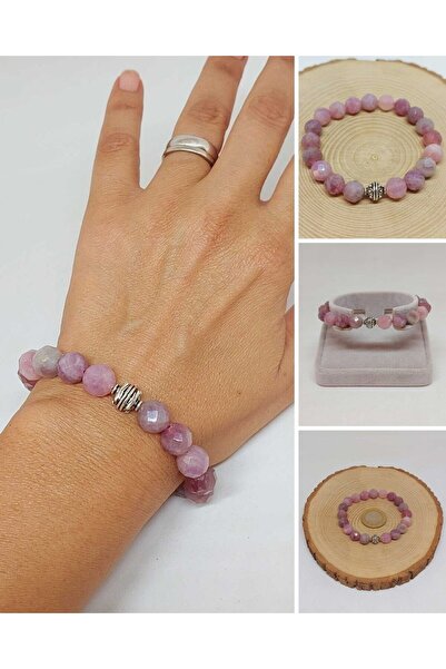 Yasamtohumu Sirius serija Madagaskar roze kvarcni kamen 10mm unisex narukvica...