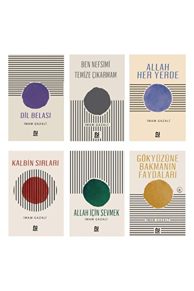 Nesil Yayınları İmam Gazali Seti 6 Kitap (Allah İçin Sevmek + Kalbin Sırları ...