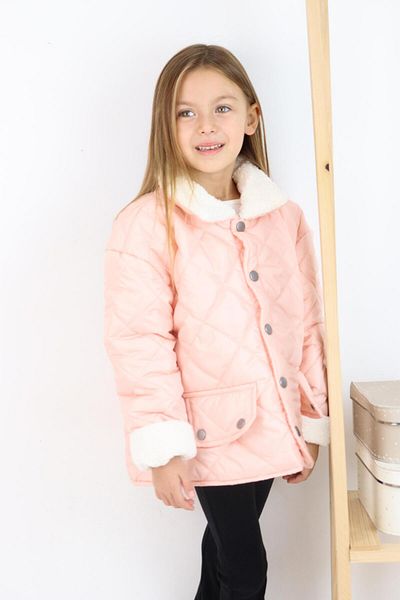 MiaBaby Lamb Welsoft Λεπτομερές καπιτονέ κοριτσίστικο παλτό