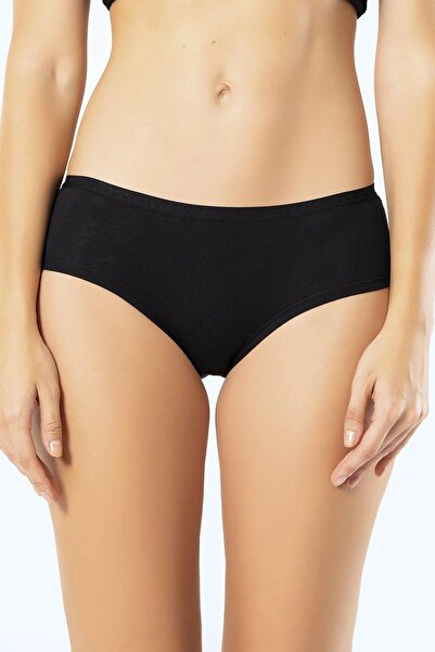 TÜREN 918 Чорно-сірі жіночі 2-пакетні бавовняні кольорові труси-хіпстери з еластаном