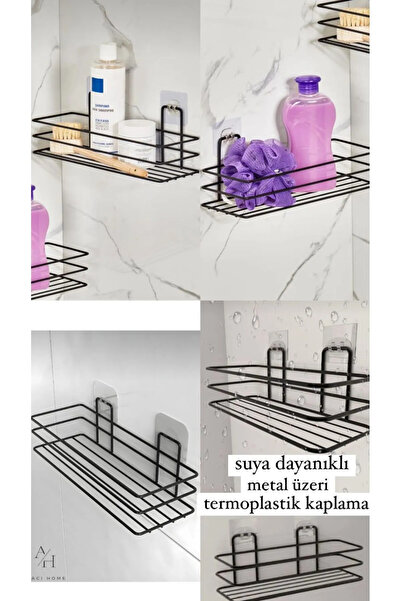 CocoVia Dekorativni set za kupatilo - Samolepljivi organizator i polica za ku...