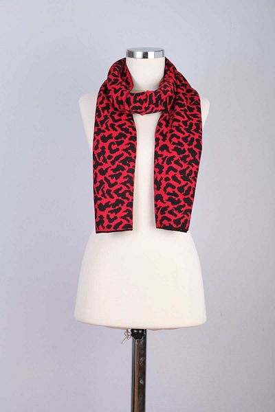 Sebir Moda Leopard Patterned Knitwear Scarf