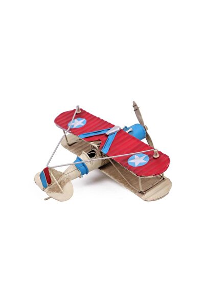 Genel Markalar Metal Uçak Çift Kanatlı Biblo Dekoratif Hediyelik