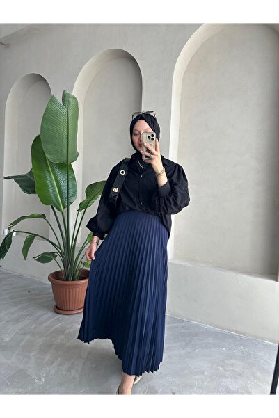 Bahar Altundemir PİLİSELİ ETEK TESETTÜR ETEK KALIN KIŞLIK ETEK STANDART PİLEL...