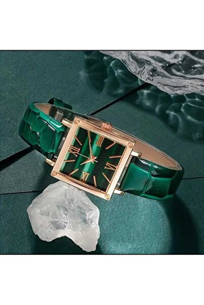 Beyna Gold Kaplama  Kolye Küpe Yüzük Saat Hediye Set Sevgiliye Hediye Anneye Hediye