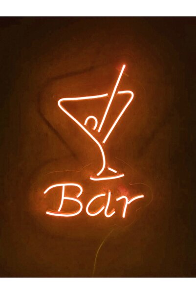 NEON LED KAYSERİ Bar Neon Tabela Kokteyl Neon Duvar Dekorasyonu Dekoratif Ayd...