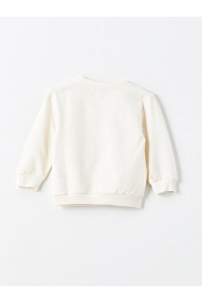 LC Waikiki LCW baby Bisiklet Yaka Uzun Kollu Baskılı Erkek Bebek Sweatshirt ve Eşofman Alt 2'li Takım