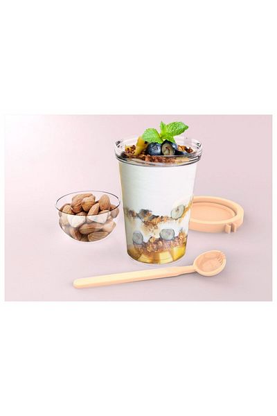 zweikell Capsule Black Bpa Free 550ml Food Carrying Container