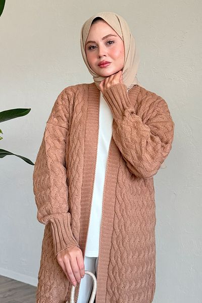 InStyle سترة صوفية محبوكة بسلسلة الجمل