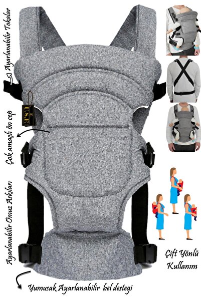 USF Çift Yönlü Bebek Taşıma Kangurusu Ergonomik Lüx Bebek Taşıyıcı Kanguru