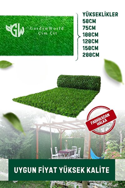 Hat Tel Çit 125 cm x 1 metre uzunluk çim çit bahçe çiti çimli çit