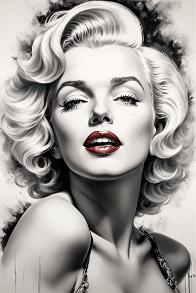 keciidizayn Ahşap Marilyn Monroe Dekoratif Tablo