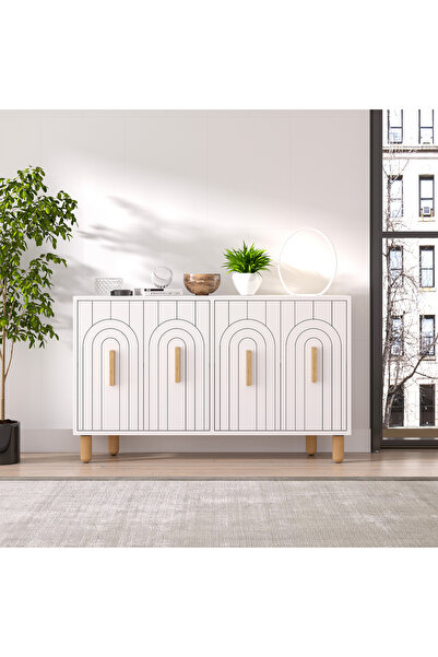 MERT SERT MOBİLYA Tiger Konsol,Çok Amaçlı Dolap, Ayakkabılık,Kahve Köşesi,Kitaplık,Tv Sehpası