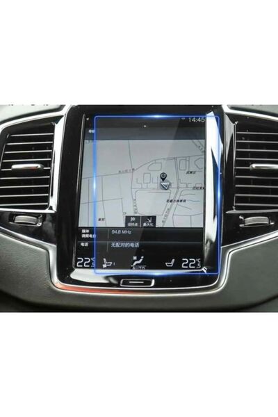 Velvoria واقي شاشة نانو مضاد للكسر لشاشة الملاحة والوسائط المتعددة مقاس 8.7 بوصة لسيارة فولفو C40