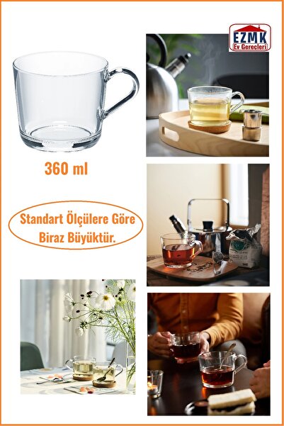 IKEA Cam Kupa, Büyük Boy Kupa 36 Cl (360 ML)