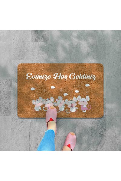 M&H Quality Welcome DIgItal PrInted Hooded Mat - MultI-purpose Indoor and Outdoor Door