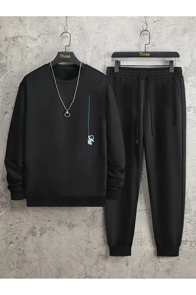 Aqweem Σετ φόρμας Unisex Crew Neck με στάμπα