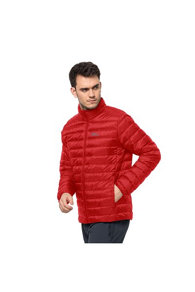 Jack Wolfskin Men's Red Outdoor Coat - Go down Pack