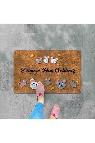 M&H Quality Welcome DIgItal PrInted Hooded Mat - MultI-purpose Indoor and Outdoor Door