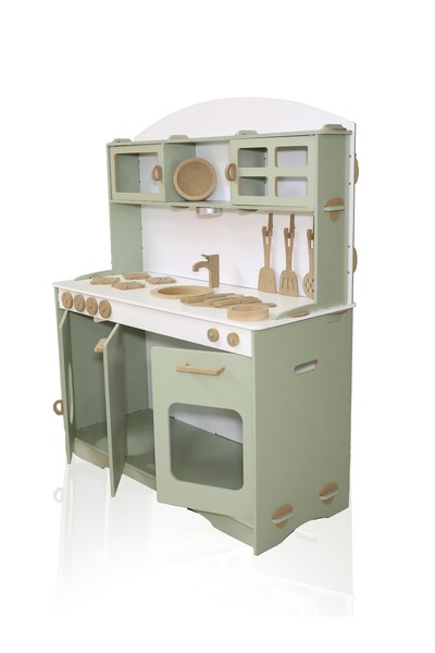 HOBBY HOUSE Büyük Boyalı Mutfak 9 Parça Servis Seti Hediyeli Büyük Mutfak 02