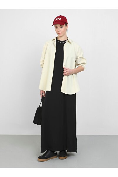 Benin Αμάνικο Φόρεμα Hijab - Μαύρο - Benin