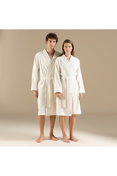 Chakra Mardıllle Unısex Bornoz Ekru