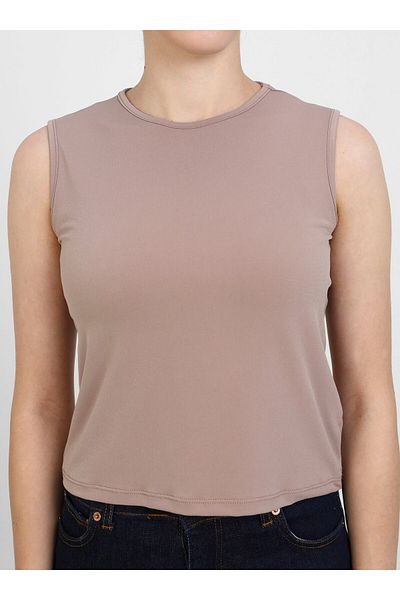Benin Γυναικείο Αμάνικο T-Shirt - Latte - Benin