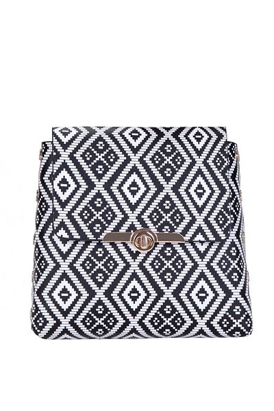 Judour Bags Geantă de umăr Judour alb-negru