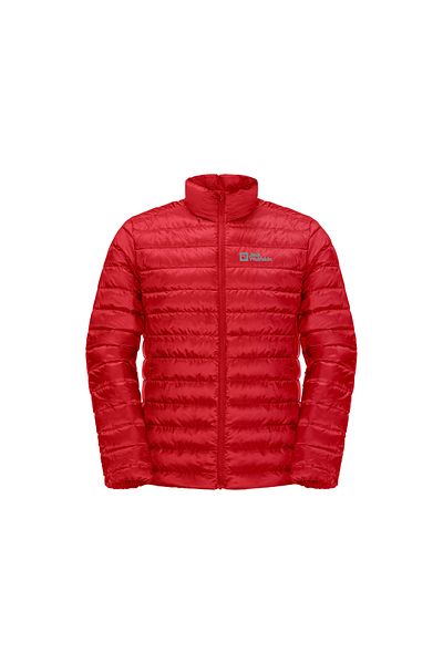 Jack Wolfskin Men's Red Outdoor Coat - Go down Pack