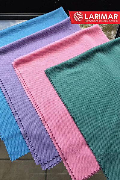 Larimar 10 Adet Kurulama Gerektirmeyen Sihirli Mikrofiber Cam Ve Ayna Bezi Re...