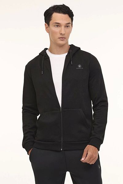 lumberjack 101889372   Lumberjack MB SN05 FZ HOD 4PR - Top de trening pentru bărbați negru