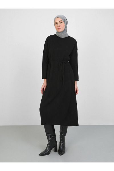 VAV Black Corded Knit Dress