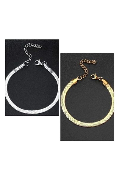 aves shop Double Steel Italian Bracelet Combination