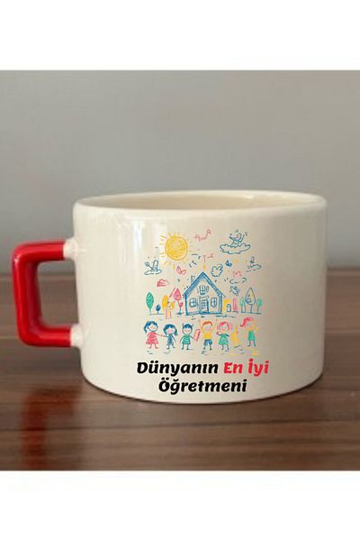 lili hediyelik School Theme Printed Ceramic Mug Cup Teacher's Day Gift