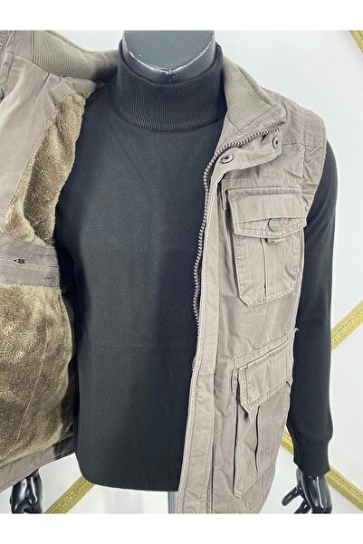 Sadık Collection Γιλέκο κυνηγιού Dynamo με πολλές τσέπες και επένδυση από γούνα 4100