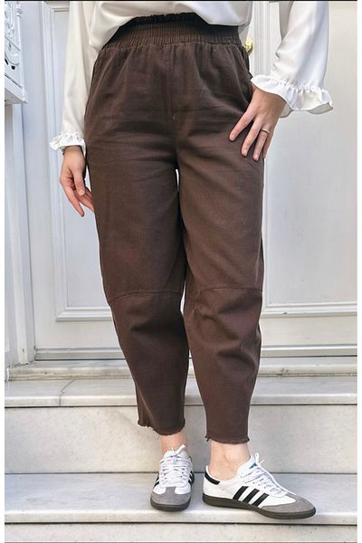 Butik Women's Linen Loose Fitting Pants