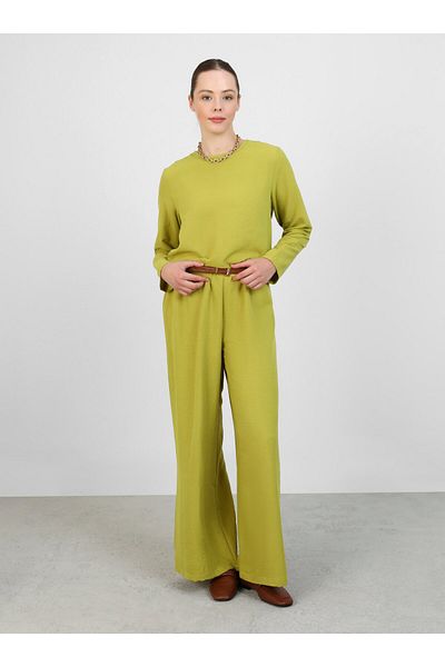 Refka Aerobin Basic Tunic & Trousers Double Set - Oil Green - Refka