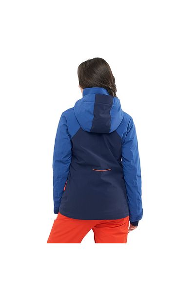Salomon Brilliant Women's Ski Jacket - Navy Blue