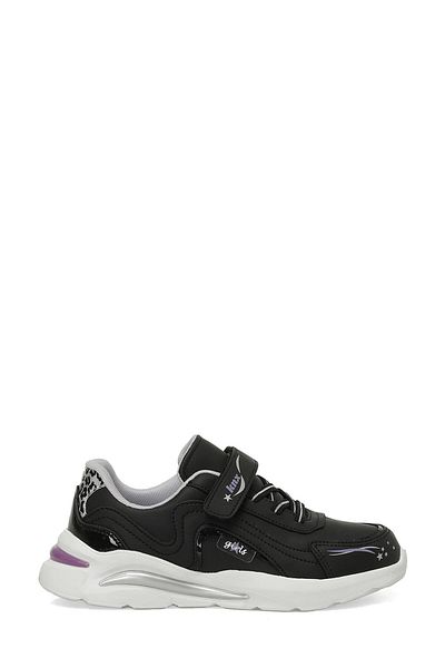 Kinetix Josie Pu F 4Pr Black Girl's Sports Shoes
