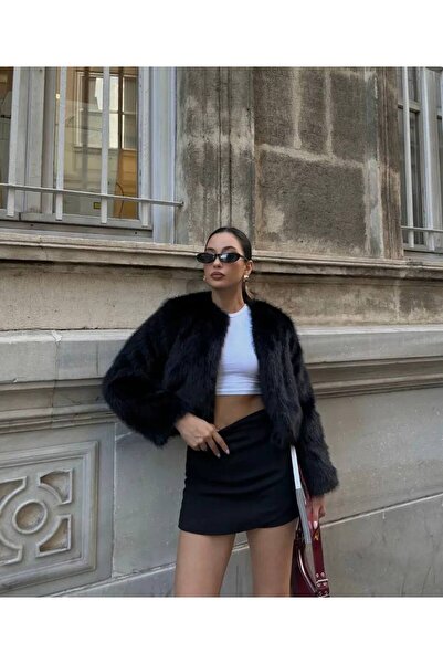 GÜLDEN KATRAN معطف مبطن بنسيج ناعم للغاية بطول متقاطع