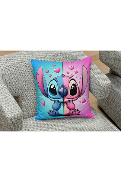 owl bag غطاء وسادة مربع بنمط ستيتش وليلو