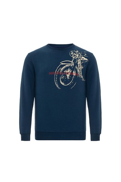 ROUTEFIELD Ανδρικό φούτερ Harv Navy Blue