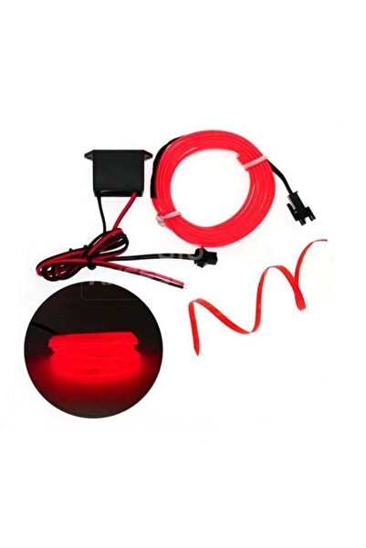 Kalite Sepetinde Araç Iç Ambiyans Aydınlatma Turuncu Ip Neon 2 Metre 12 Volt