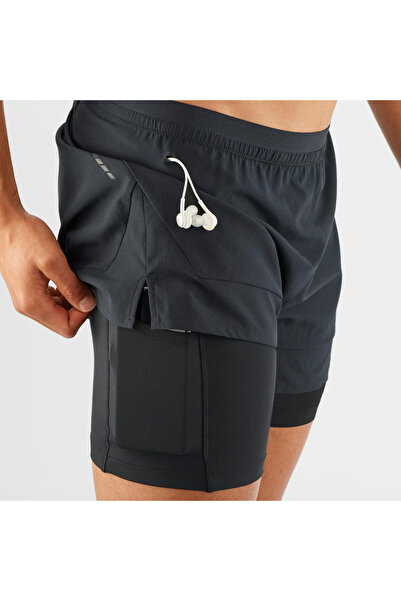 Salomon CROSS 2IN1 Erkek Koşu Şortu Black LC1722200