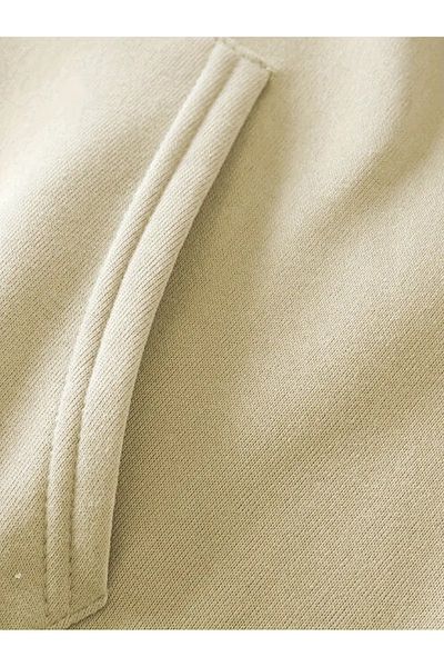 NO 601 Γυναικείο φούτερ oversize σε μπεζ χρώμα