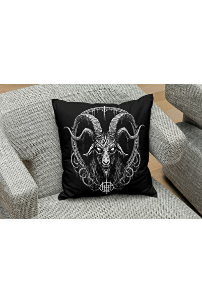 owl bag Figura gotică model baphomet pernă pătrată HOVER