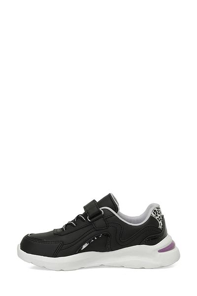 Kinetix Josie Pu F 4Pr Black Girl's Sports Shoes