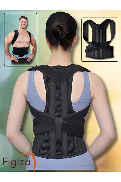 figiza Unisex Orthopedic Sports Corset - Upright Posture, Underwire, Anti Humpback