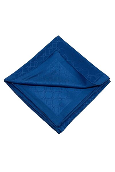 Vakko وشاح حريري من الجاكار - هولوغرام جديد - أزرق داكن