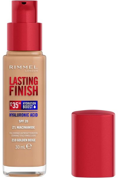 Rimmel Rimmel London Lasting Finish 35 Hour, Colour210 Golden Beige Foundation Full-Coverage, 30ml (1oz)